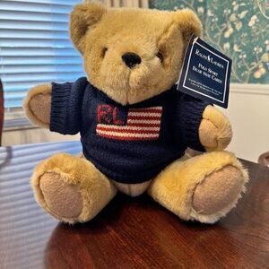 Vintage Ralph Lauren Polo Sport Bear with Navy and Red Sweater